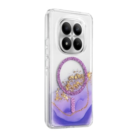 Onegif Xiaomi Redmi Note 15 Pro Plus 5g Lotus Simli Magsafe Kapak - Mor
