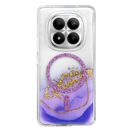 Onegif Xiaomi Redmi Note 15 4g Lotus Simli Magsafe Kapak - Mor