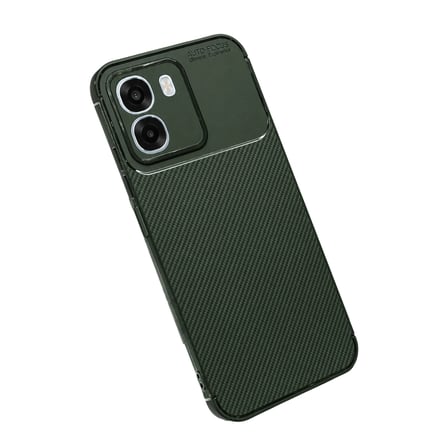 Oppo Oppo A6t 5g Auto Focus Karbon Kapak - Koyu Yeşil