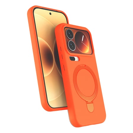 Xiaomi Mi 17 Pro Max Regal Magsafe Standlı Kapak - Turuncu