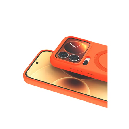 Xiaomi Mi 17 Pro Max Regal Magsafe Standlı Kapak - Turuncu