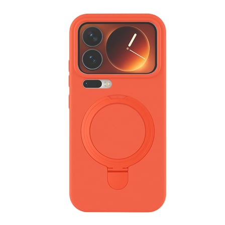 Xiaomi Mi 17 Pro Max Regal Magsafe Standlı Kapak - Turuncu