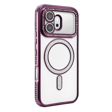 Huawei Honor 600 Joke Simli Magneticsafe Kılıf - Derin Mor
