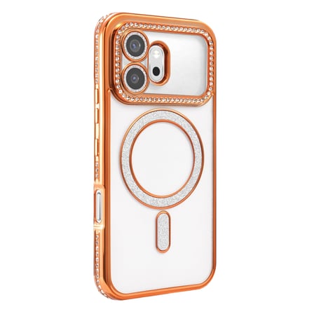 Huawei Honor 600 Joke Simli Magneticsafe Kılıf - Turuncu