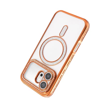 Huawei Honor 600 Joke Simli Magneticsafe Kılıf - Turuncu