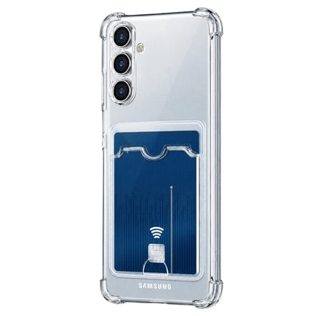 Samsung Galaxy A27 Kılıf Kart Şeffaf Silikon - Şeffaf