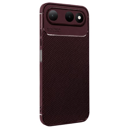 Newface Tecno Spark 50 5G Auto Focus Karbon Kapak - Bordo