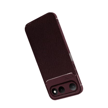 Newface Tecno Spark 50 5G Auto Focus Karbon Kapak - Bordo