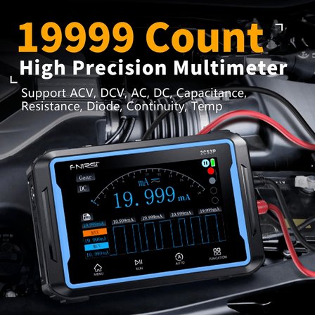 Fnirsi 2C53P 3in1 50MHz 2 Kanal 250MSa/s El Tipi Dijital Tablet Osiloskop & Multimetre & Sinyal Jeneratörü