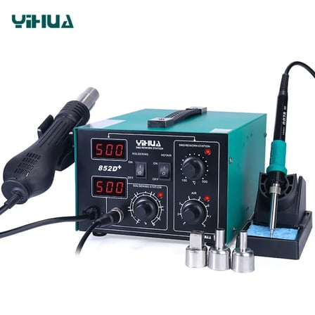 Yihua 852D+ Brushless Sıcak Hava ve Lehimleme İstasyonu 740W