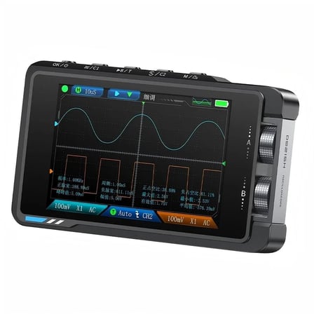 FNIRSI DS215H 2'si 1 Arada 50MHz Çift Kanal Dijital Osiloskop ve DDS Sinyal Jeneratörü