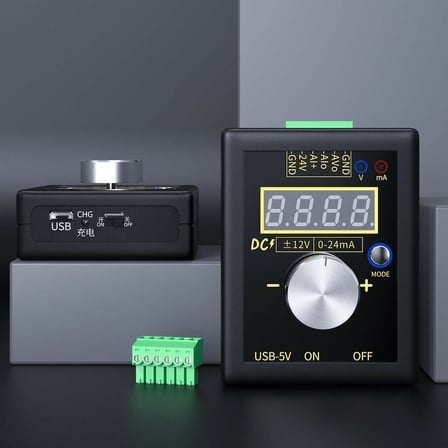 FNIRSI SG-002 Dijital Ölçüm Cihazı Akım Gerilim Simülatörü ve Sinyal Jeneratörü ±12V 0-24mA