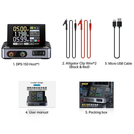 Fnirsi DPS-150 Programlanabilir Mini Taşınabilir DC Güç Kaynağı
