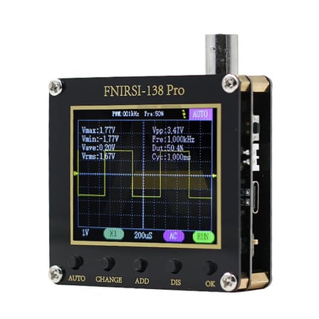 FNIRSI 138 Pro Dijital Mini Osiloskop 200KHz 2.5 MS/s