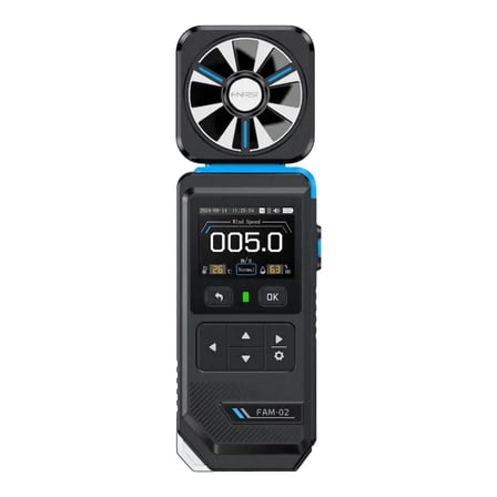 FNIRSI FAM-02 Anemometre Rüzgar Hızı Sıcaklık ve Nem Ölçer Dijital Cihaz