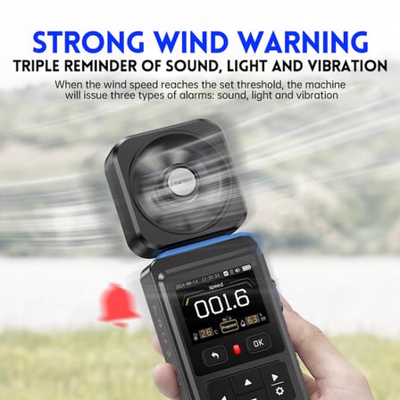 FNIRSI FAM-02 Anemometre Rüzgar Hızı Sıcaklık ve Nem Ölçer Dijital Cihaz
