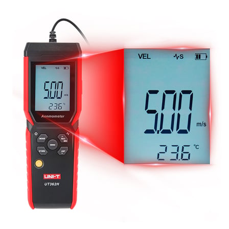 Uni-t UT362H Pervane anemometre kanal içi ölçümler için Anemometre