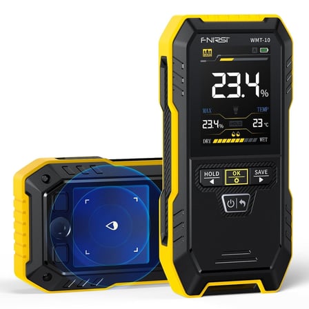 FNIRSI WMT-10 Dijital Ölçüm Cihazı Temassız Nem Ölçer 17mm Derinlik 2.4 İnç Ekran