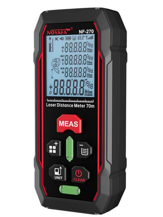 Noyafa NF-270 Lazer Mesafe Ölçer 70m Siyah Alan Hacim Pisagor Ölçüm Cihazı