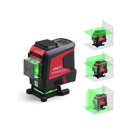 UNI-T LM575LD Lazer Metre Yeşil 3D 12 Çizgi 40m Siyah - Kırmızı