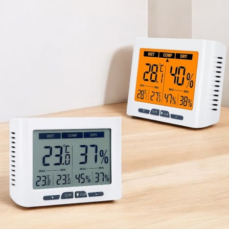 Loyka DTH-150 Geniş Ekranlı Sıcaklık Nem Ölçer | Kalibrasyon Ayarlı