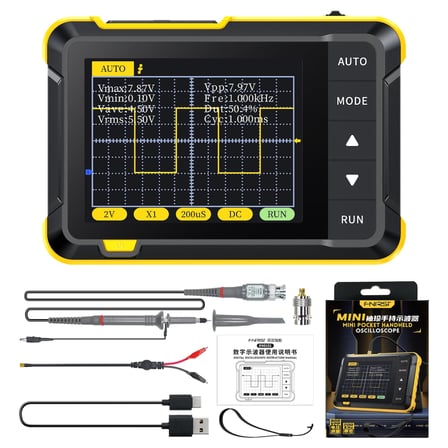 Fnirsi DSO-152H 2.8 inç Dijital Taşınabilir Osiloskop 200 KHz 2.5 MS/s