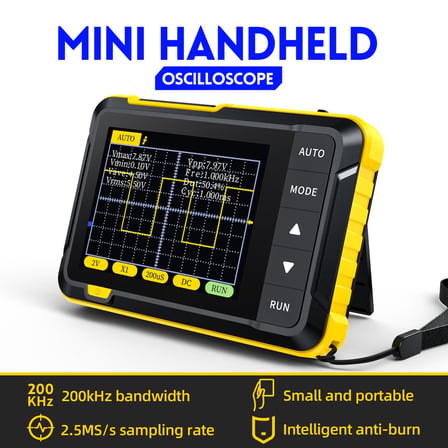 Fnirsi DSO-152H 2.8 inç Dijital Taşınabilir Osiloskop 200 KHz 2.5 MS/s