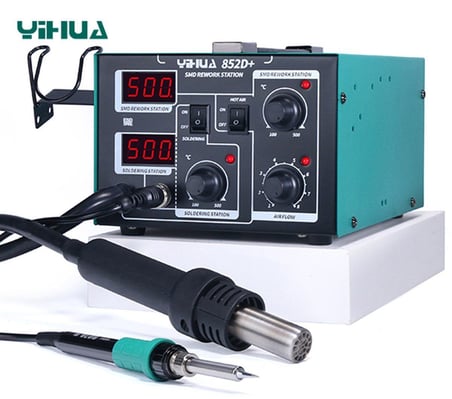 Yihua 852D+ Diyafram Sıcak Hava Üflemeli Havya İstasyonu 660W