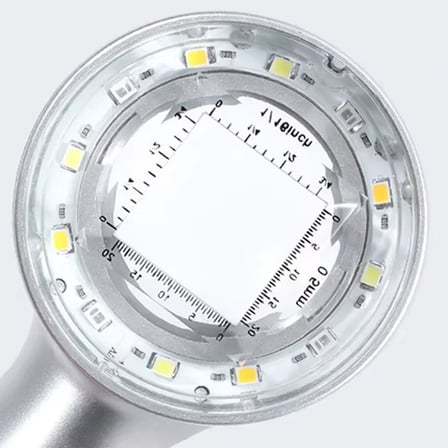 8690 8690 Skalalı Işıklı Büyüteç 30X Şarj Edilebilir | 4 Renkli Led
