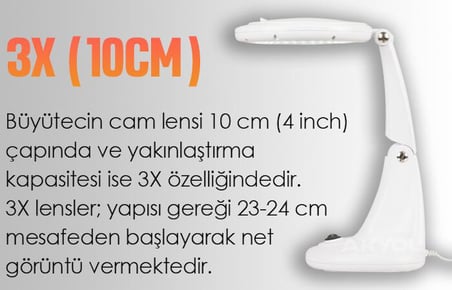 Loyka 2015 Ledli  Masaüstü Büyüteç