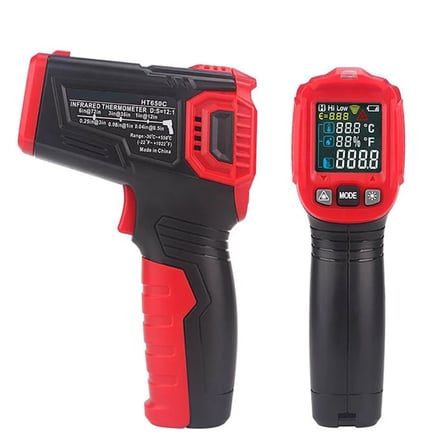Noyafa HT-650C Kızılötesi Termometre -50°C ~ 800°C 12:1 Lazer Hedeflemeli