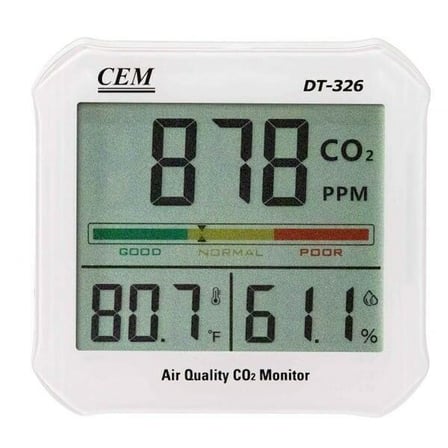 Cem Instruments DT-326 Cem Hava Kalitesi ve Karbondioksit Ölçer
