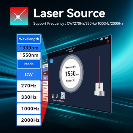 Noyafa NF-8607 Hepsi Bir Arada Fiber ve Ağ Test Cihazı (OTDR 150km, PoE, Multimetre)