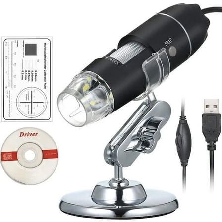 LYK Mg1600x Dijital Mikroskop USB 1600x Büyütme Yazılımlı Siyah