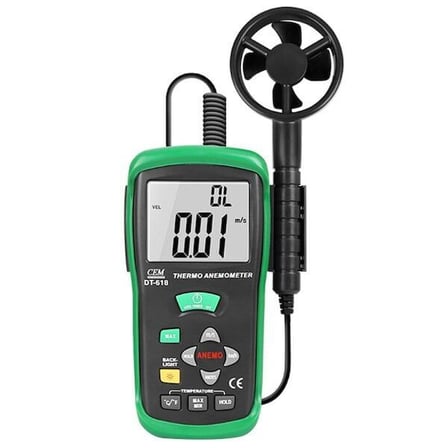 Cem Instruments DT-618 Cem DT618 Rüzgar Hızı ve Sıcaklık Ölçer Anemometre