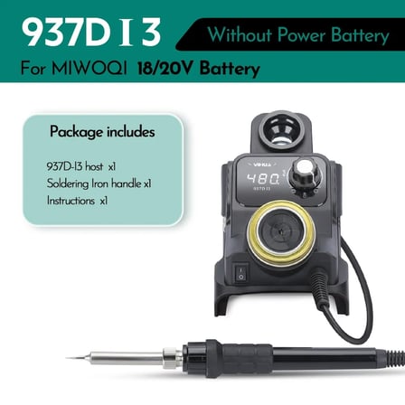 Yihua 937D-I3 Dijital Lehimleme İstasyonu (20V DC Batarya Uyumlu)
