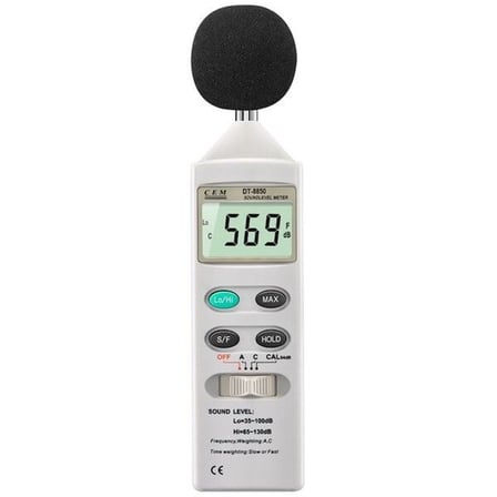 Cem DT-8850 Kalibrasyon Yapılabilen Ses ve Gürültü Ölçüm Cihazı