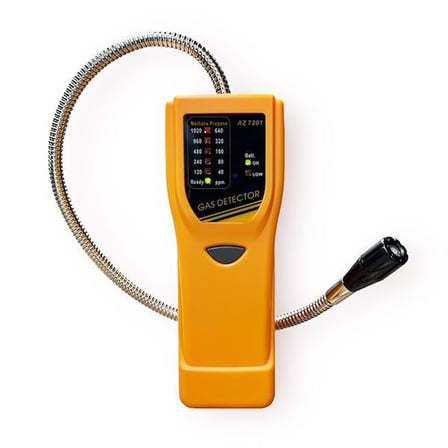 OEM AZ 7201 Gaz Ölçüm Cihazı Yanıcı Gaz Dedektörü Siyah