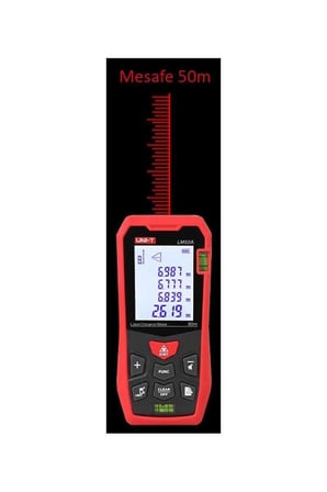 UNI-T LM50A Lazermetre 50m Kırmızı LCD Ekran