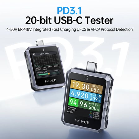 FNIRSI FNB-C2 240W USB-C PD 3.1 Hızlı Şarj Test Cihazı