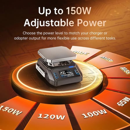 FNIRSI HT-P1A Mini Isıtıcı Tabla ve Reflow Lehimleme İstasyonu 150W 100°C - 350°C