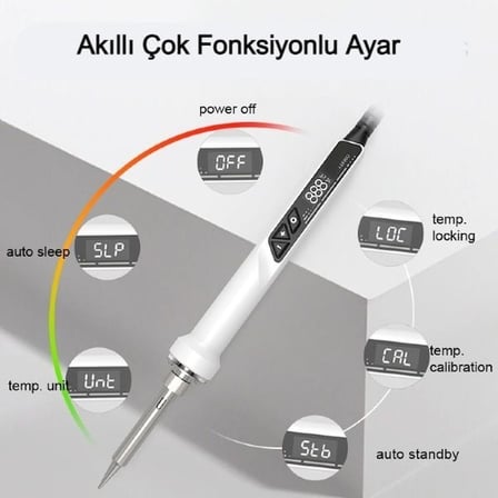Sunline SL690D 90W Kalem Havya Dijital Kontrollü 200-500°C Isı Ayarlı LED Ekran