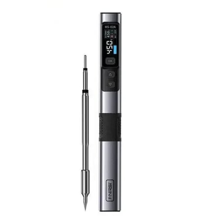 FNIRSI HS-02A 100W Dijital OLED Ekranlı Akıllı Kalem Havya PD/QC Hızlı Şarjlı