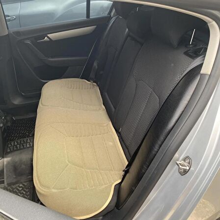 Jeep Cheroke Yeni Lüx Oto Koltuk Minderi Ön Arka Oturak 3'lü Set BUMERANG Serisi BEJ