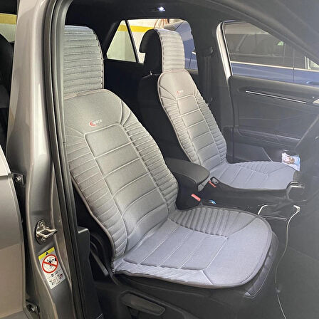 Dodge Caliber Lüx Oto Koltuk Minderi Ön Arka Oturak 3'lü Set Bumerang Serisi GRİ