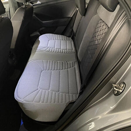 Volkswagen Tiguan Lüx Oto Koltuk Minderi Ön Arka Oturak 3'lü Set Bumerang Serisi GRİ