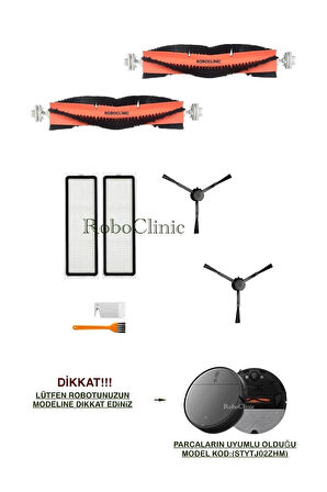 Xiaomi Mi Vacuum Mop 2 Pro Plus Robot Süpürge Uyumlu Fırça,hepa Filtre Seti-8 Parça