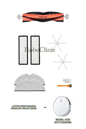 Xiaomi Mi Robot Vacuum Mop 2 (STYTJO3ZHM) Robot Süpürge Uyumlu Fırça, Filtre, Mop Seti-9 Parça
