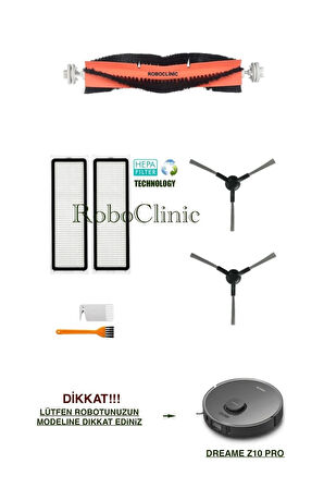 Dreame Z10 Pro Uyumlu Yedek Fırça, Hepa Filtre Seti-7 Parça