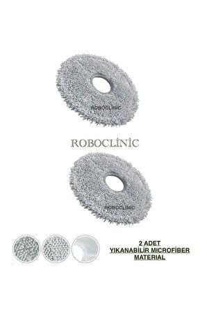 Dreame L10s pro Robot Süpürge Uyumlu 2 Adet Microfiber Mop